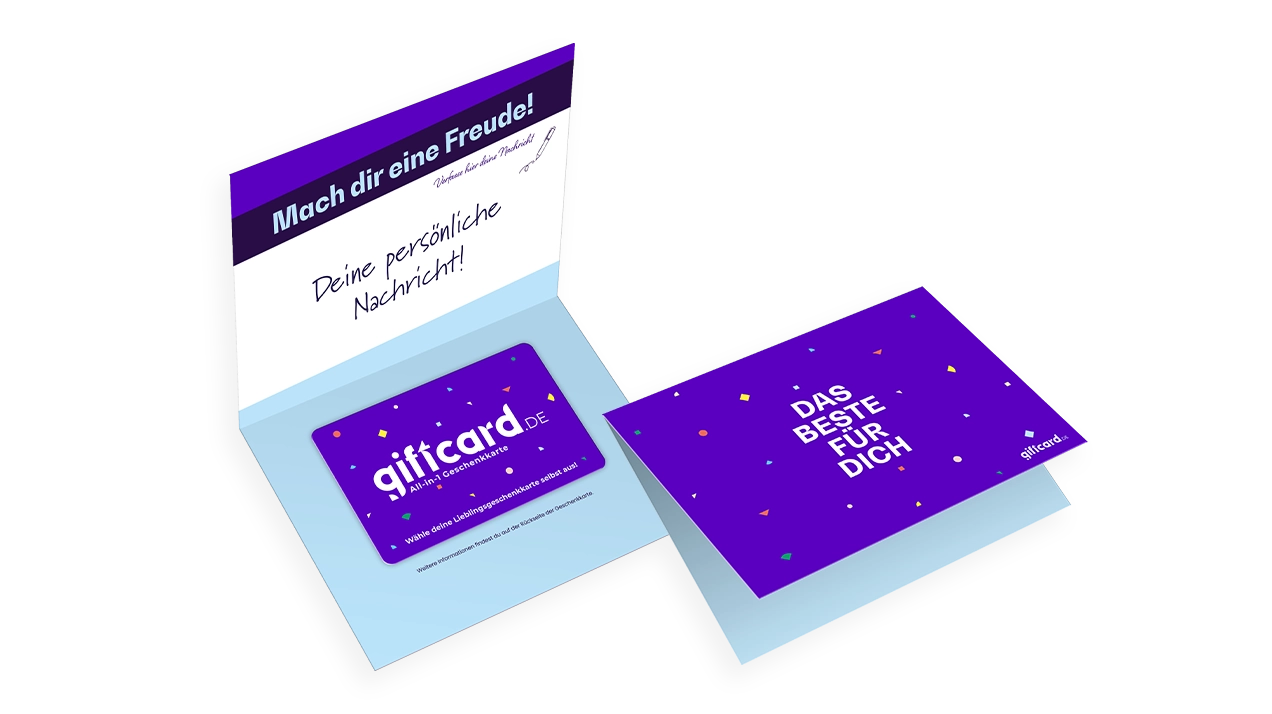 All-in-1 Geschenkkarte